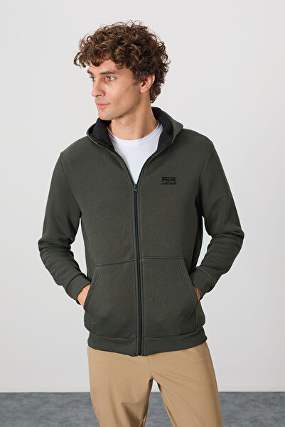 AIR JONES Ανδρικό φούτερ Hector Khaki Raised - 88139