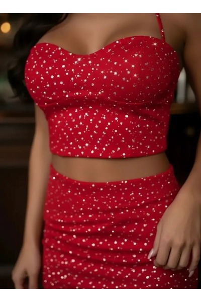 AFİTAP Glitter Fabric Double Set