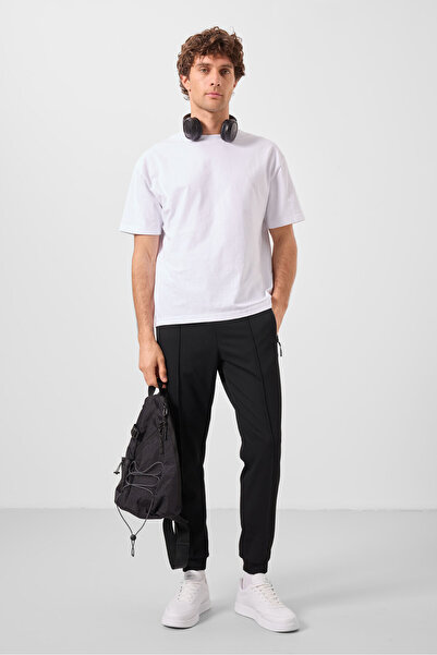 AIR JONES Μαύρο ανδρικό φούτερ Jogger - 82113