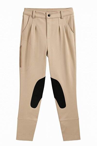 PEUR RIDER SHOP Pantaloni de călărie pentru bărbați bej - Detaliați din piele