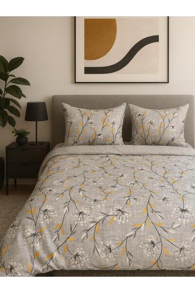 üntaş Double Double Sided Duvet Cover and Pillow Set - 2 Pieces