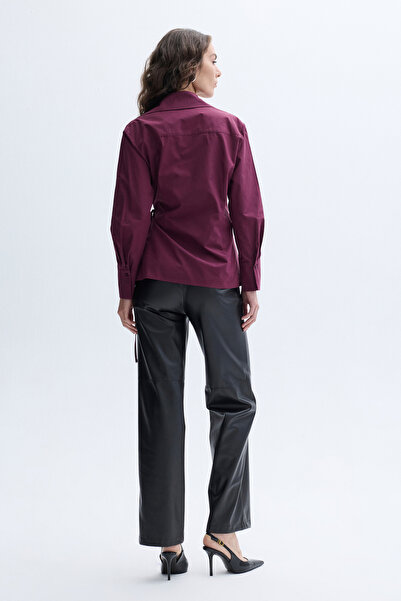 Mudo Double Breasted Shirt with Lace Detail