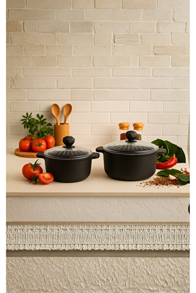 HASCHEF Kristal İkili Derin Tencere 20 - 24 Cm