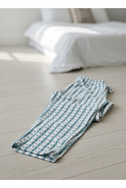 Altınay Lüx Cepli Polar Kışlık Pijama Altı