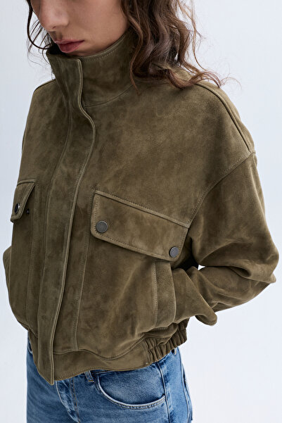 Mudo Genuine Leather Ove Oversized Ucker Jacket