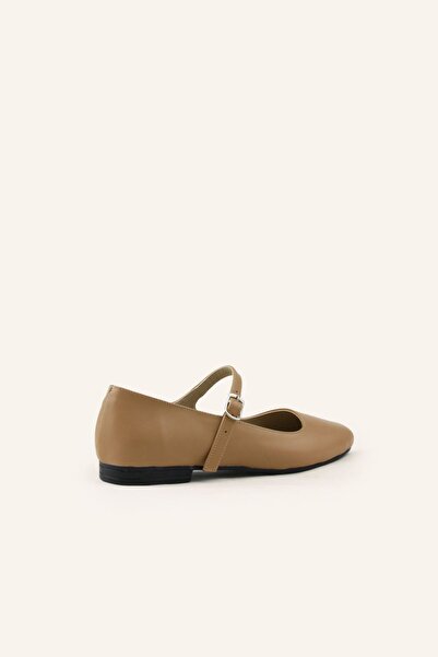 MARCATELLI Tan Ballerina Shoes
