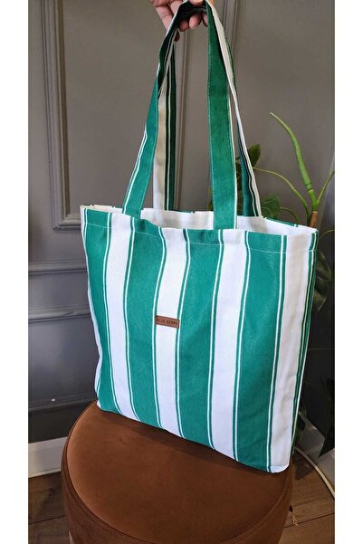ALTINPAMUK Benita Green Shoulder and Handbag - Ύφασμα πολλαπλών χρήσεων