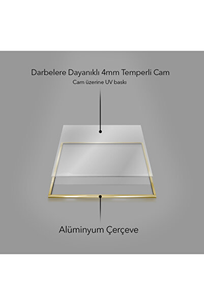 KOLAJTASARIM Zerafetin Sessizliği: Beyaz Çiçek Ve Mermer Üçlü Metal Çerçeveli Tablo Seti