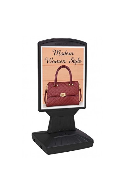 ÖzgürceSeç Master Sign Flex Board Siyah Kaldırım Reklam Panosu Siyah A2 (42x60)