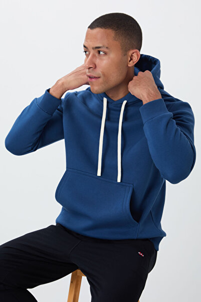 TOMMY LIFE Parlament Pamuklu Kalın İçi Tüylü Yumuşak Dokulu Comfort Fit Nakış...