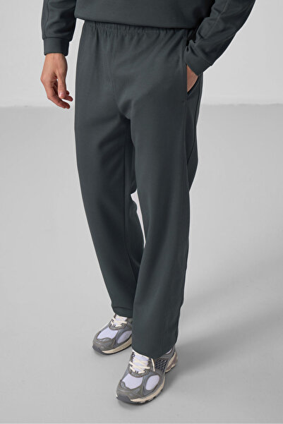 TOMMY LIFE Khaki Surface Textured Oversize Men's Tracksuit - 85275