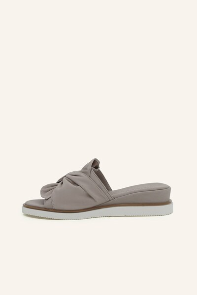 MARCATELLI Taş Rengi Deri Terlik