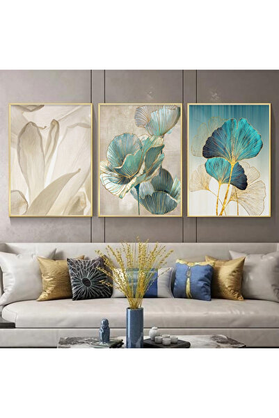 KOLAJTASARIM Doğanın Şiiri: Çiçek ve Yaprakların Renkli Sinfonisi Üçlü Metal ...