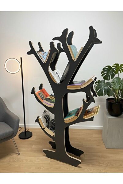 LIVARNO DEER modern tasarım özel ağaç figür dekoratif çok şık kitaplık kütüph...