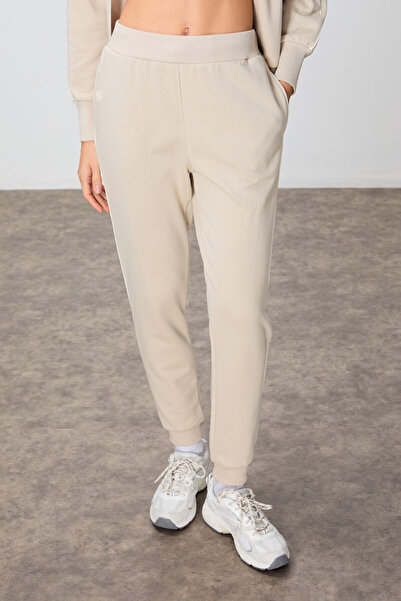 TOMMY LIFE Σετ φόρμας μπεζ Oversize Cotton - Stand Collar, Smooth Texture - 95340