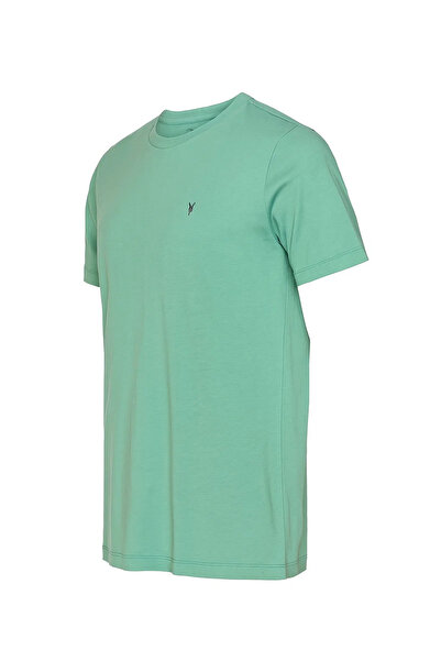 COMBİNE MİCHAİL Men's Çağla 100% Cotton Slim Fit Crew Neck Short Sleeve T-Shirt