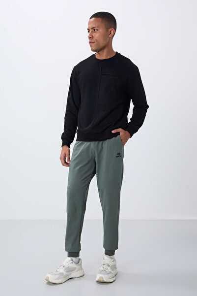 TOMMY LIFE Çağla Classic Men's Tracksuit Bottom with Pockets and Standard Fit Cuffs - 84652
