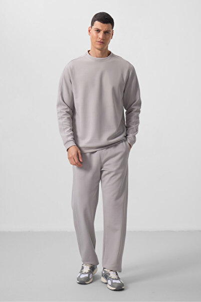 TOMMY LIFE Stone Surface Textured Oversize Men's Tracksuit - 85275