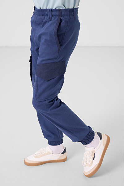 TOMMY LIFE Parlament Standart Fit Dokuma Hafif Esnek Chino Erkek Çocuk Pantolon - 11271