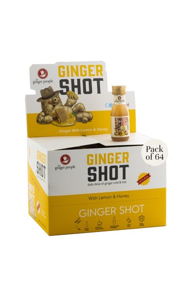 The Ginger People جرعة الزنجبيل مع الليمون والعسل 64 قطعة 30 مل