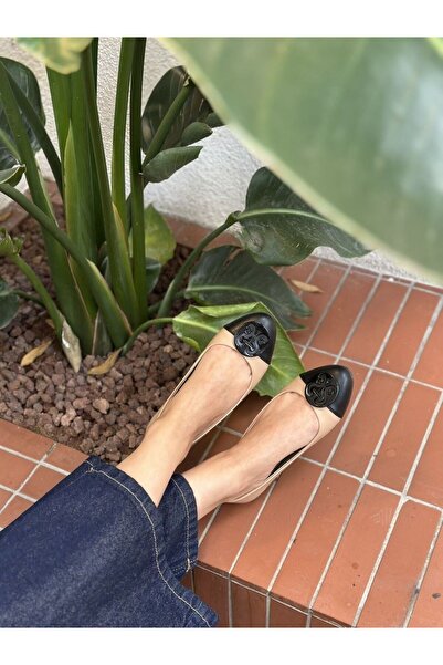 MARCATELLI Nud-siyah St. Balerin Babet