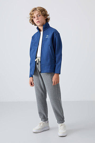 TOMMY LIFE Парламент Бавовняний Товстий Внутрішній Пухнастий М'яка Тканина Стандартний Крій Вишитий Хлопчачий Світшот - 11245