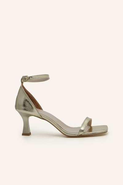 MARCATELLI Altın Irina Mini Topuklu Sandalet