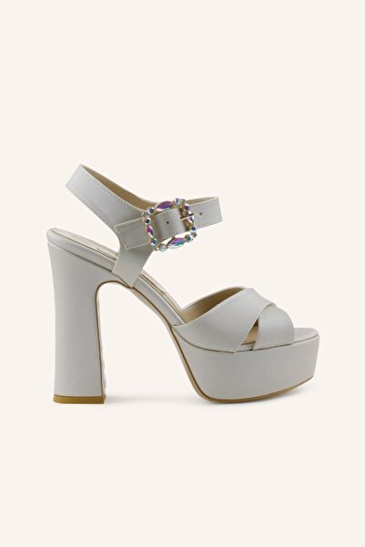 MARCATELLI Şampanya Saten So Vera Topuklu Ayakkabı