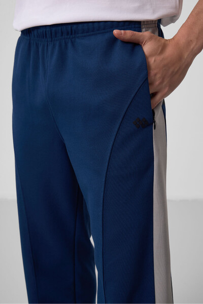 TOMMY LIFE Ανδρικό παντελόνι Palazzo με υφή επιφάνειας Κοινοβούλιου - 82171