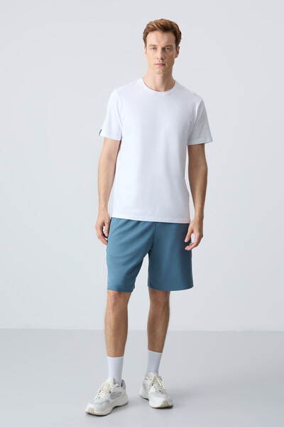 AIR JONES Forest Green Men's Shorts - Cotton, Thick Soft Texture, Standard Fit - 81278