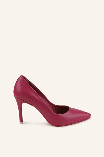 MARCATELLI Fuşya Deri Stiletto
