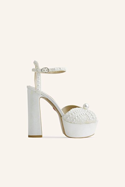 MARCATELLI Sedef Pearl Platform Gelin Ayakkabısı
