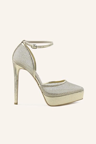MARCATELLI Altın Galvin Platform Topuklu Ayakkabı