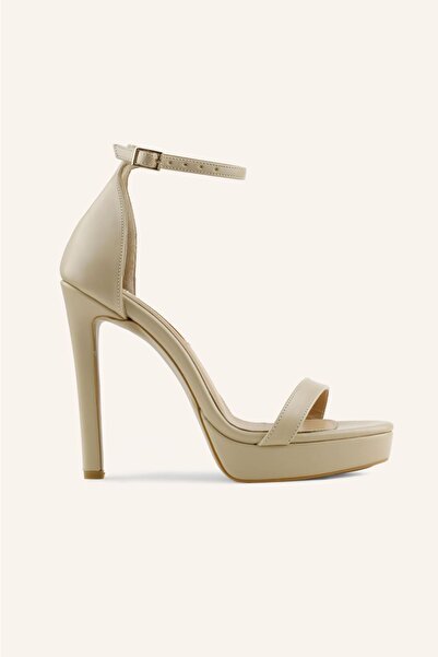 MARCATELLI Ten İnce Bantlı Platform Topuklu Ayakkabı