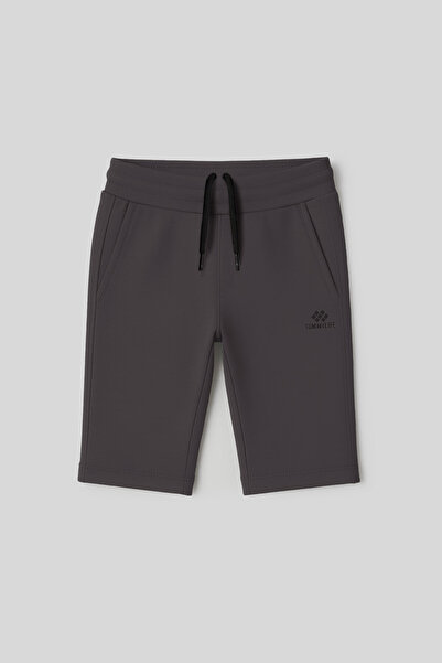 TOMMY LIFE Antrasit Standart Fit Basic Erkek Çocuk Şort - 11303