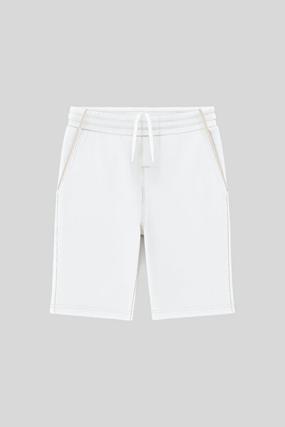 TOMMY LIFE Ekru Standart Fit Erkek Çocuk Şort - 11284