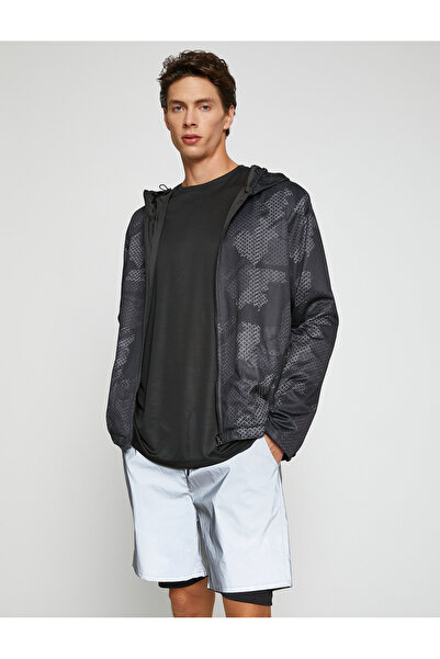 Koton Basic Taytlı Şort Reflektör Kumaş Çift Katlı Beli Bağcıklı