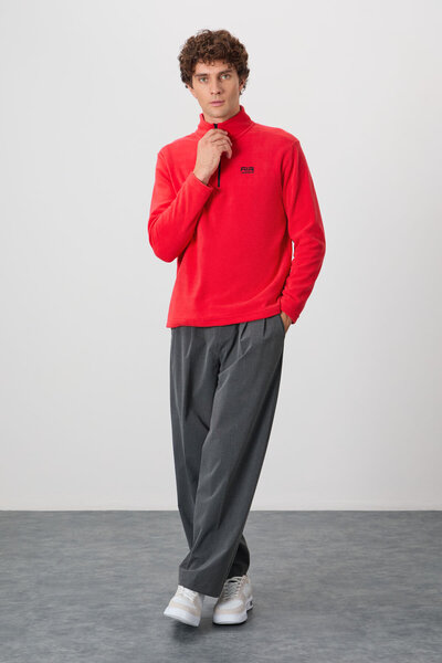 AIR JONES Ανδρικό φούτερ από φλις Standard Mold Stand-up Collar 2-pack Navy Blue-Fiesta - 88310