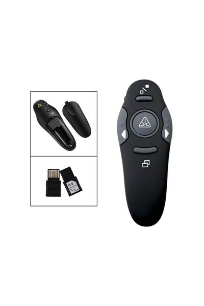 Mi7a Kablosuz Lazer Sunum Kalemi , Sunum Kumandası , Laser Powerpoint 15 metr...