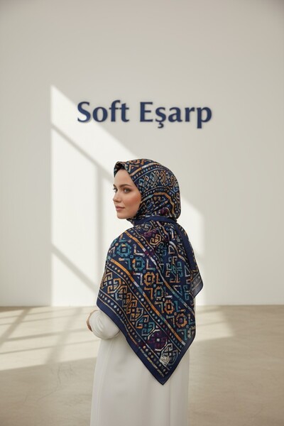 Onur Φουλάρι - Γυναικείο Μαλακό Φουλάρι με Βαμβακερό Εθνοστικό Σχέδιο