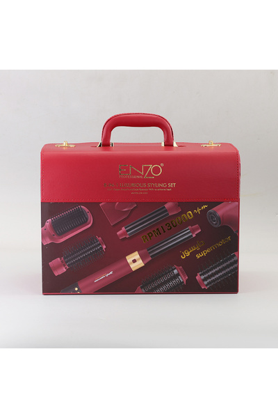 Enzo Professional 8-in-1 Hair Styling Set (1500W, 13000 RPM, Luxury Case)