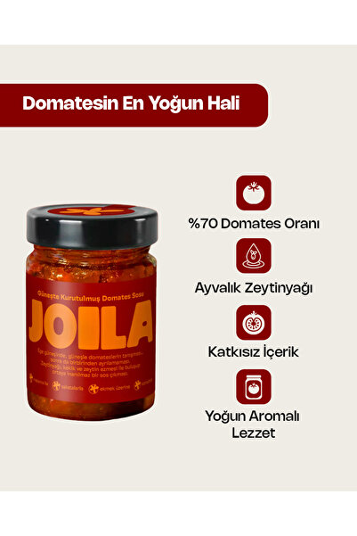 JOİLA Güneşte Kurutulmuş Domates Sosu - 250g