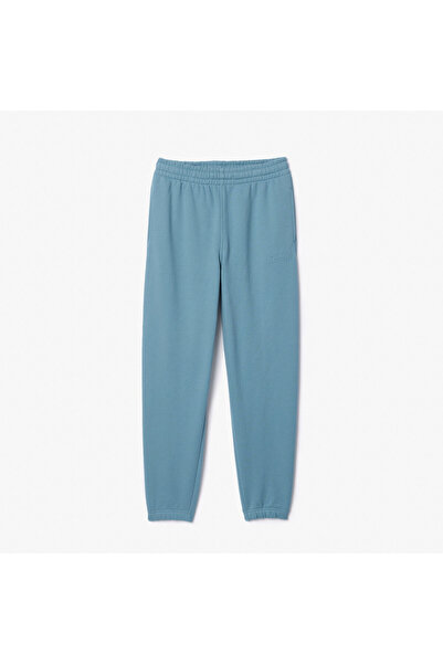 Lacoste Kadın Straight Fit Organik Pamuk Mavi Eşofman Altı