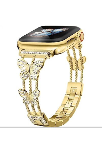 Mi7a Apple Watch Seri 2/3/4/5/6/7/8/9/se 42 44 45 49 mm Uyumlu Metal Ayarlana...
