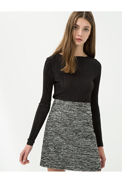 Koton Γυναικείο μακρύ μακρυμάνικο μπλουζάκι 7KAK13116GK