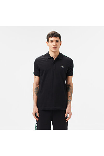 Lacoste Erkek Regular Fit Baskılı Siyah Polo