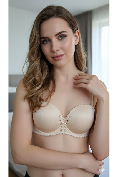 UMT Underwear UMT Lazer Kesim Dikişsiz Sütyen – İp Detaylı & Önden Bağlamalı B cup