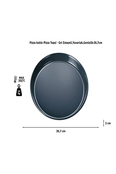Bosch Siemens Enameled Pizza Tray Gray Color