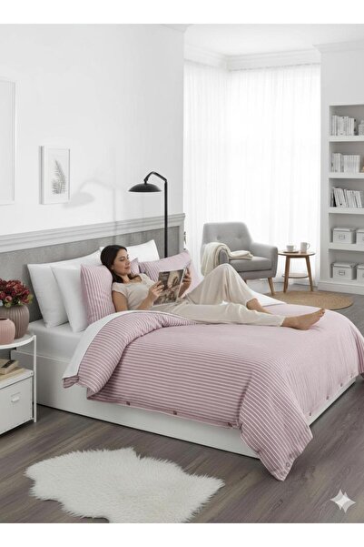 GALAWARRA Set cuvertură de pilota dublă Milano Stripes 100% bumbac