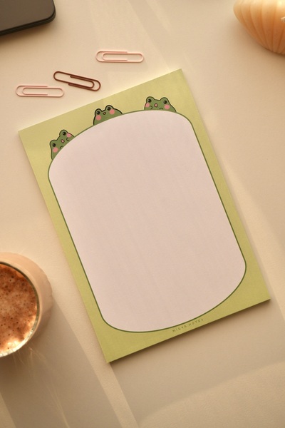 Mirya Notes Frog PAtterned A4-A5 Notepad Set - Notepad (quAred)